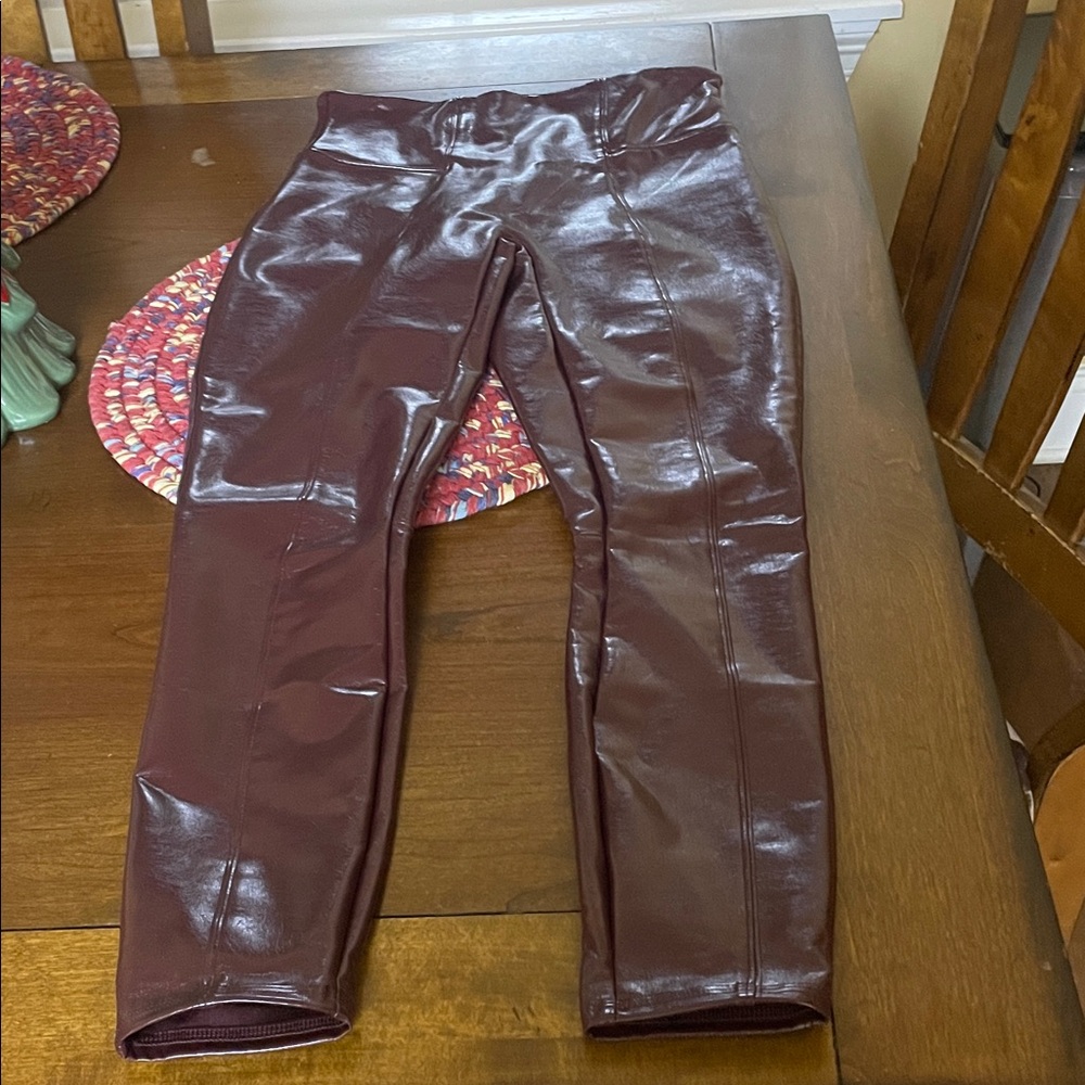 Spanx leather leggings